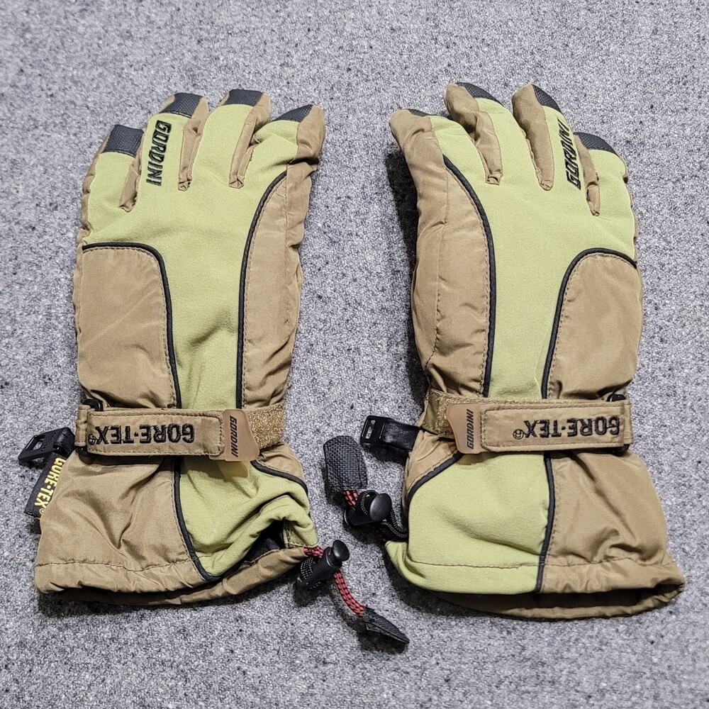 Gordini Gloves Juniors Extra Large Olive Green Gore Tex Prima Adjustable Snow
